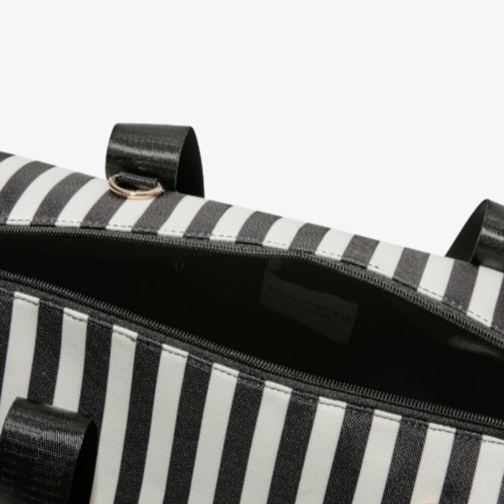 Alice + Olivia Striped Canvas Duffel Bag - Picture 4 of 7